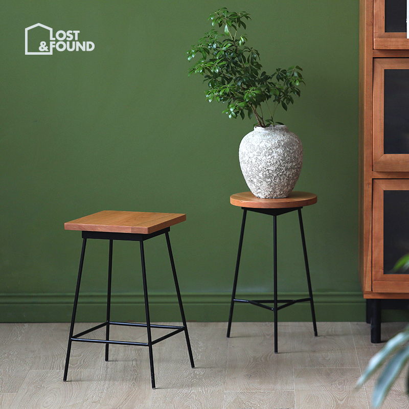 失物招领角落原创圆凳实木