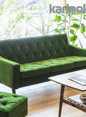 KARIMOKU60单人双人三人客厅布艺沙发北欧日式小户型简约现代沙发