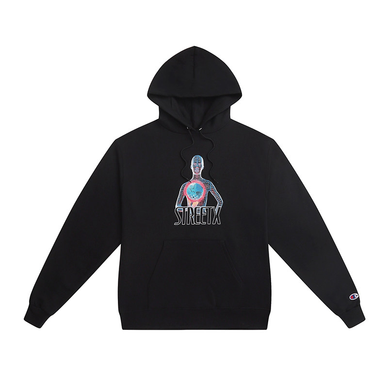 现货STREETX OKOKOK联名智能机器人印花宽松休闲套头帽衫卫衣情侣