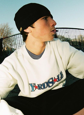 现货 YARDSALE Magic sweater 刺绣字母LOGO套头卫衣 小众滑板
