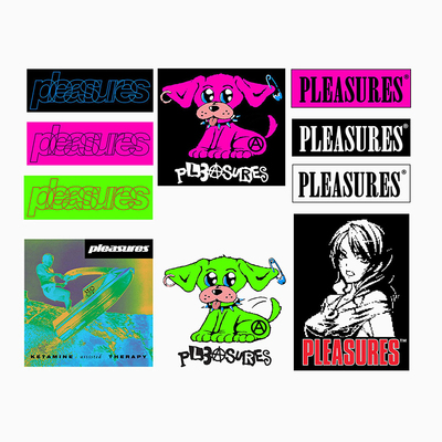 PLEASURES新款美潮笔记本贴纸包