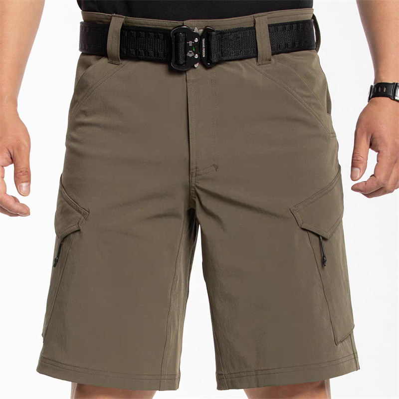 隐忍橘皮战术短裤四面弹力男夏季户外美式迷彩五分裤登山工装裤