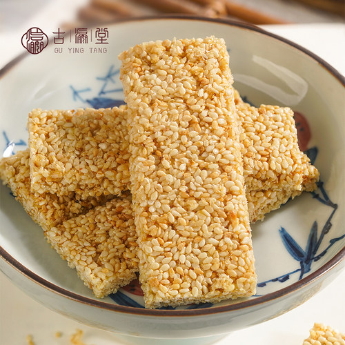 白芝麻酥糖片饼手工制作广东