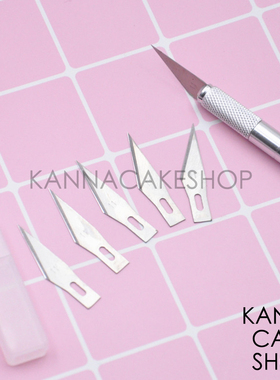 翻糖切割刀金属雕刻刀片 手办模型粘土手工30度斜角雕刻切割工具