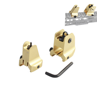 金属机瞄DD机械瞄 机械准星 AR机械瞄M4前后准改装件CNC铝合金