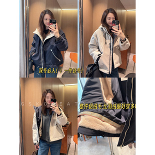 深冬不要羽绒服!现整件貂绒毛抗冻显瘦小个子也可帅气冲锋衣棉服