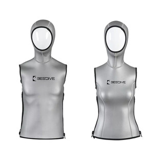 Bestdive 潜好 3毫米炫彩超滑带帽保暖背心 男女款潜水服湿衣水肺