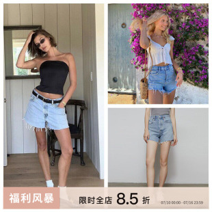 AGOLDE RILEY高腰牛仔短裤女春季2026新款经典宽松显瘦热裤CLOC