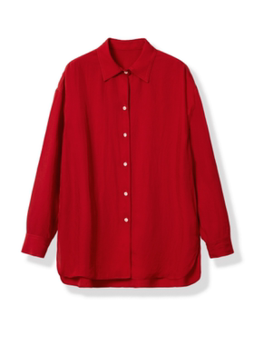 【安琪儿专享】帅气随性醋酸衬衫 - YGSS5282-1