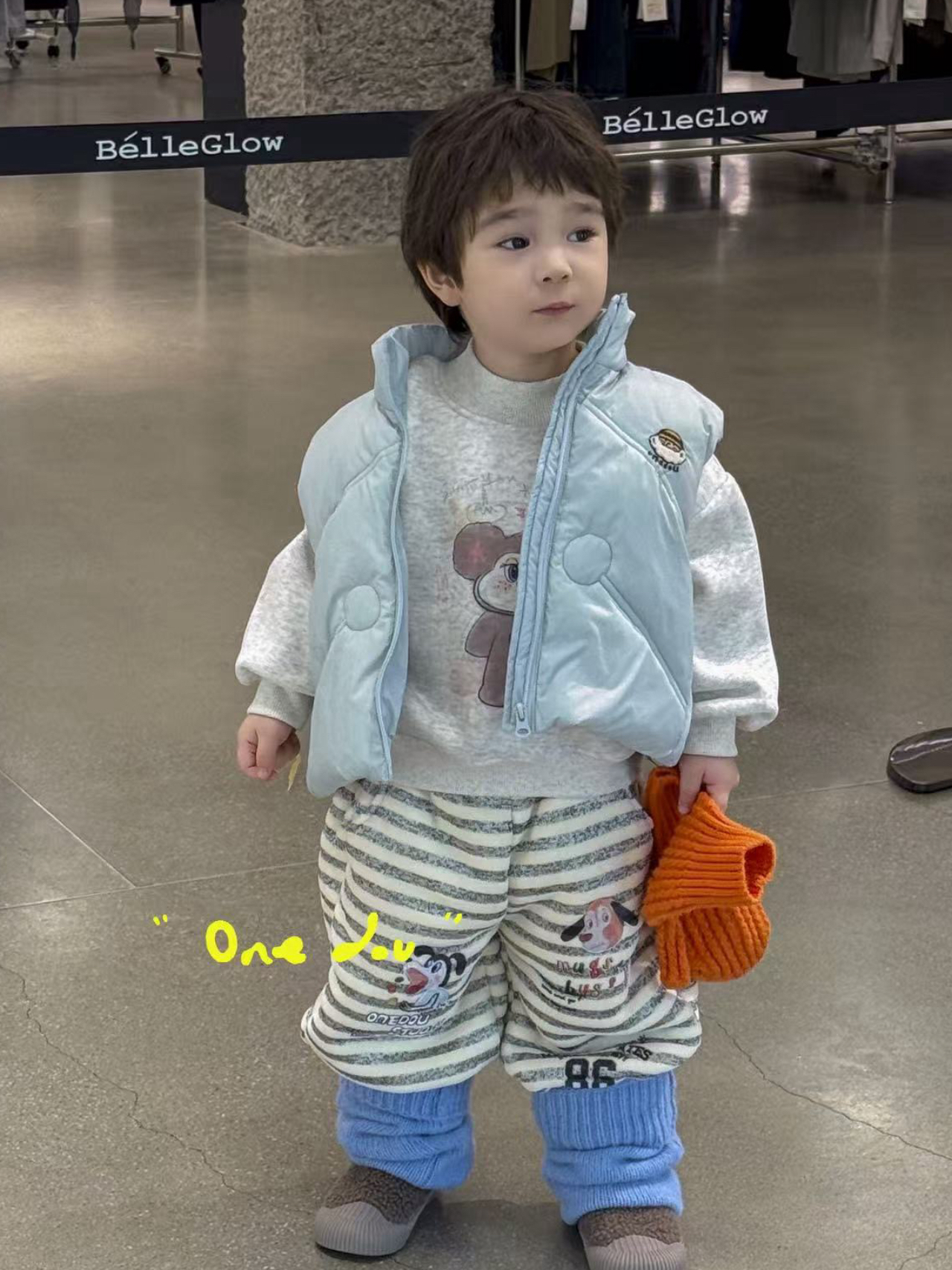 男童秋冬款韩版休闲棉马甲卫衣