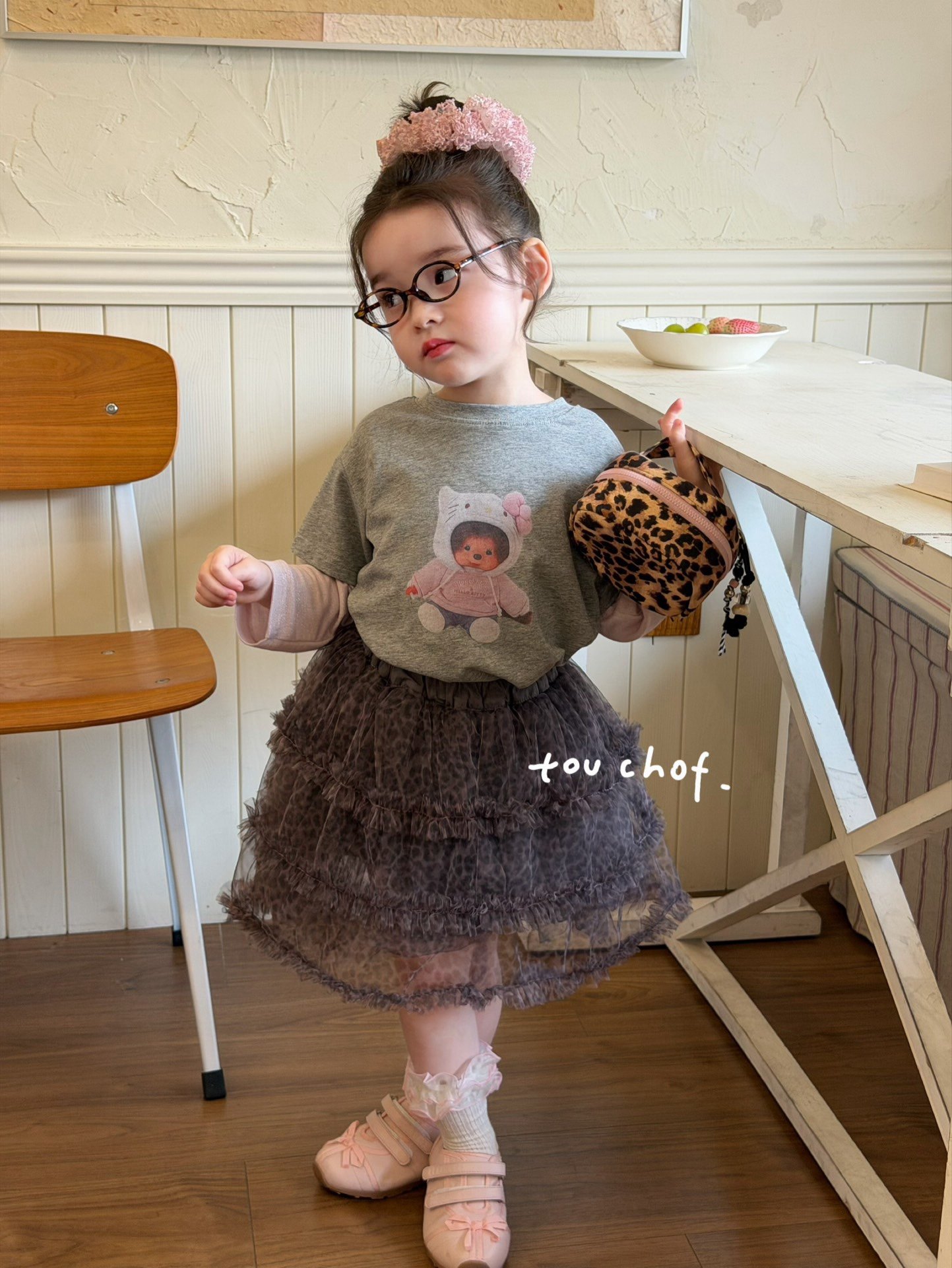 凡妈童装2026春新款女童小童韩版卡通印花假两件T恤豹纹蛋糕纱裙,童装/婴儿装/亲子装,半身裙,淘宝优惠券,粉丝福利购,淘宝优惠卷