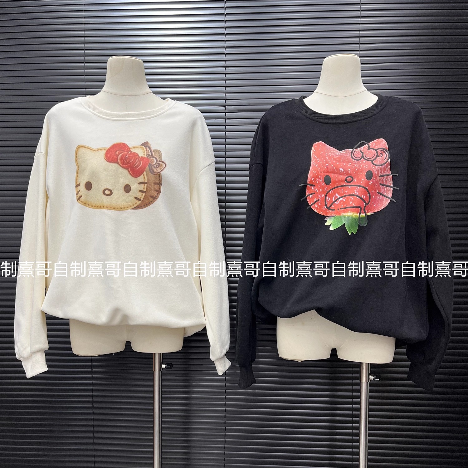 秋冬新款韩版宽松显瘦圆领可爱卡通印花卫衣女休闲百搭长袖上衣潮