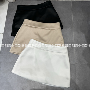 高级感职业西装工装夏季通勤拼接气质商务半裙气质正装收腰小黑裙