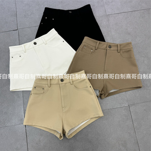 高腰显瘦休闲加厚短裤 裤 女百搭小个子修身 西装 子 a字热裤 秋冬新款