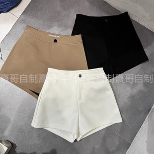 外穿性感包臀热裤 粉丝专享 百搭弹力女炸街黑色高腰显瘦a字打底裤