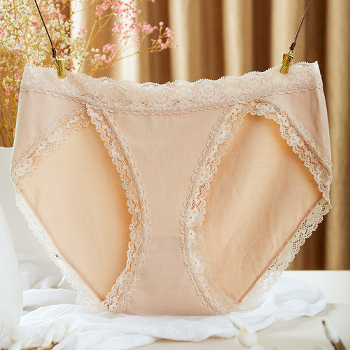 低腰纯棉大码胖mm三角薄款内裤女