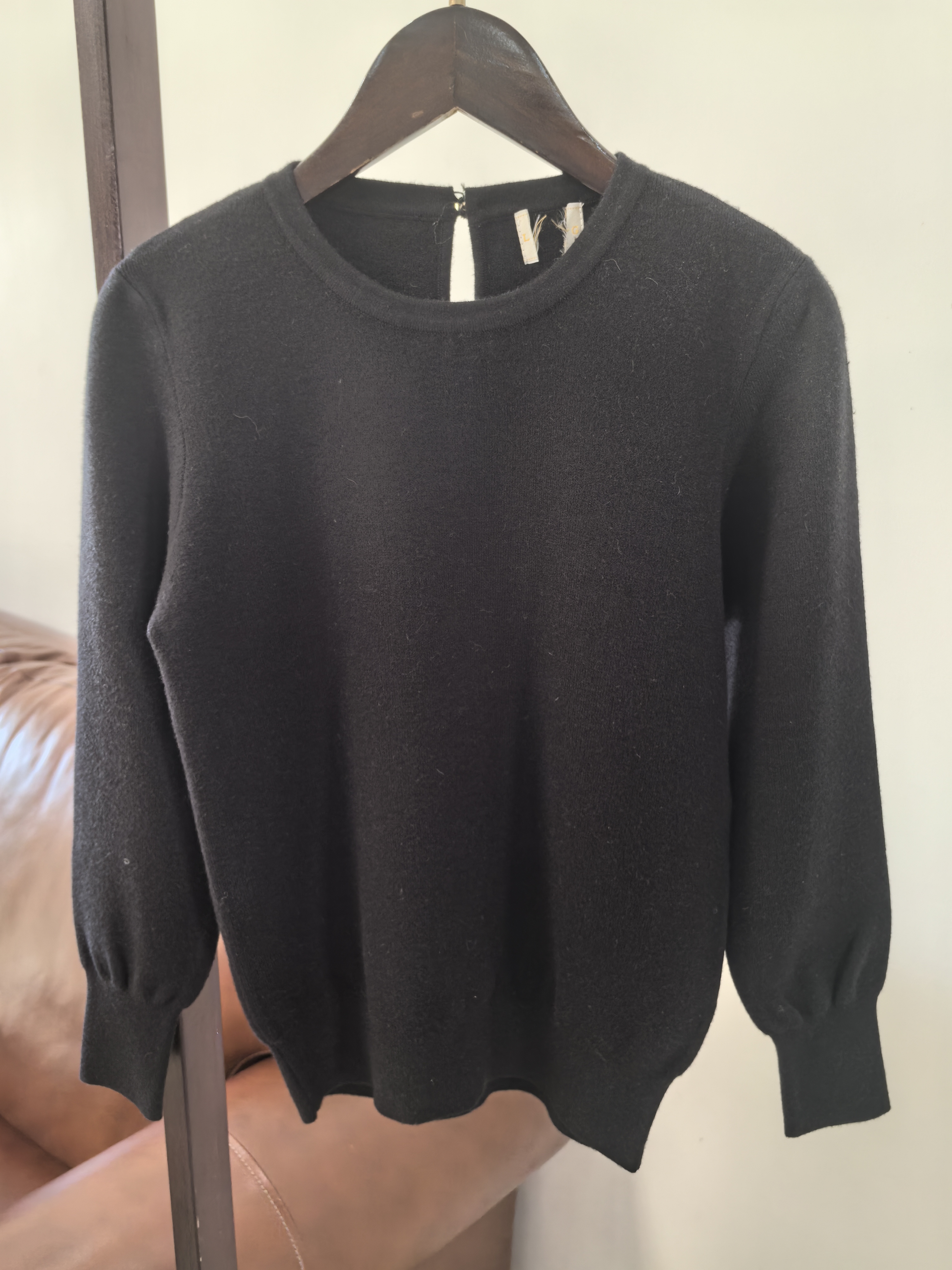 日单原单春秋季女圆领套头打底针织衫