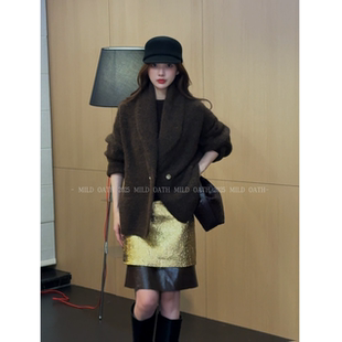 气质老钱羊毛开衫 罗马午后 针织毛衣 OATH MILD