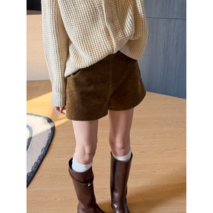 复古A字高腰短裤 MILD 美式 摩卡胶片 秋冬外穿 OATH