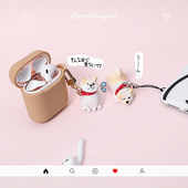 日本INS不肯走柴犬AirPods1 pro2硅胶防刮保护套可爱小狗适用苹果无线蓝牙耳机时代少年团同款