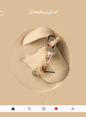 韩国INS适用苹果airpodsPro1/2无线耳机液态硅胶保护套珍珠奶茶扣