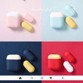 日韩INS风马卡龙色替换装 airpods液态硅胶保护套苹果无线耳机套女