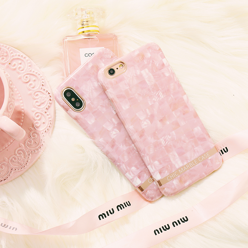 iPhone8Pº«Ïµchic·çÏÉÅ®Éñ·¶iP6·ÛÉ«ÂíÈü¿Ë´óÀíʯ½ðÏ߯»¹ûXÊÖ»ú¿Ç