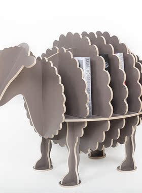 绵阳动物造型书架售楼处样板间橱窗装饰学校店铺幼儿园落地置物架