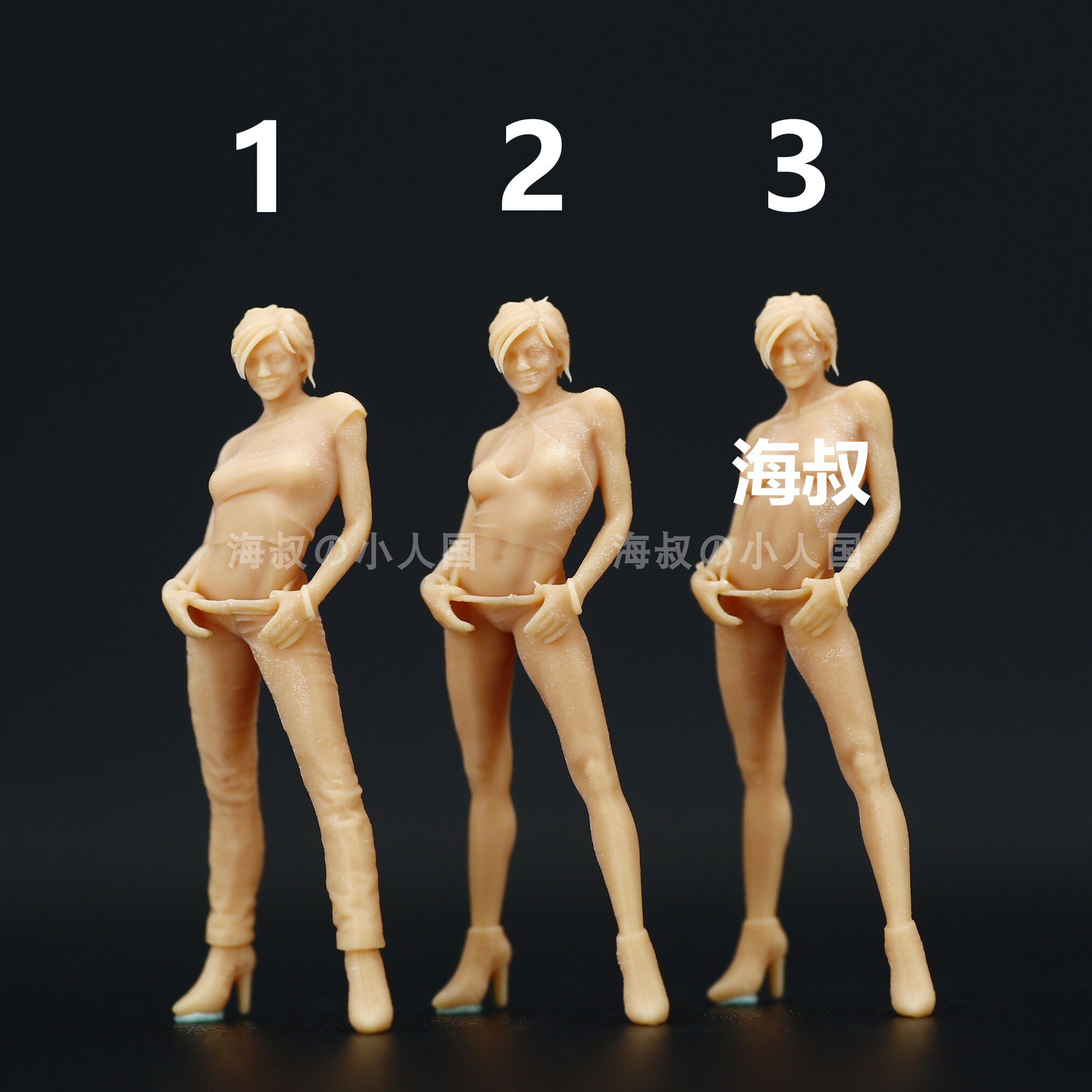 l332霹雳娇娃性感美女1:64人偶模型手办1:43微缩沙盘树脂小人