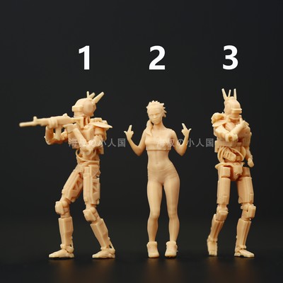 超能查派机器人164微缩人偶模型