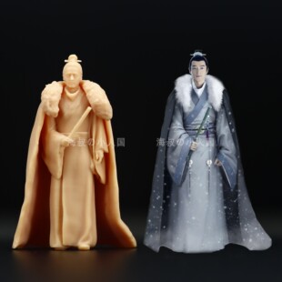 64人偶模型手办1 A137琅琊榜梅长苏胡歌1 43微缩白模小人 海叔