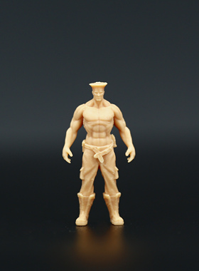 L121街头霸王街霸古烈Guile1/87 1/64人偶模型微缩景观沙盘小人