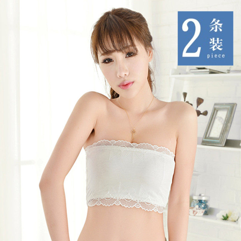 露肩聚拢女裹胸弹力女高弹莫代尔
