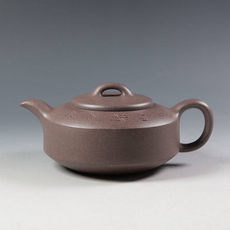 汲古斋推荐高工刘红霞 全手工原矿梨皮段300cc 曼生汉君壶紫砂壶