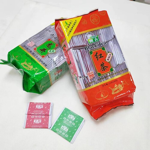 酒店用袋泡茶绿茶红茶花茶110克
