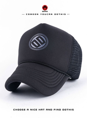 帽子男春夏季韩版潮女高顶货车帽时尚卡车帽百搭网帽棒球帽潮帽