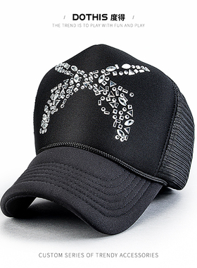 帽子女秋冬季韩版潮高顶显脸小时尚百搭硬顶货车帽鸭舌帽棒球帽