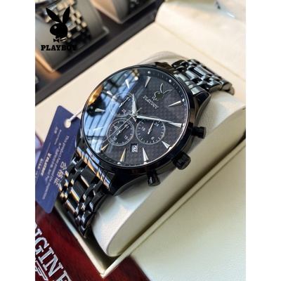 花花公子联名正品黑武士手表男士