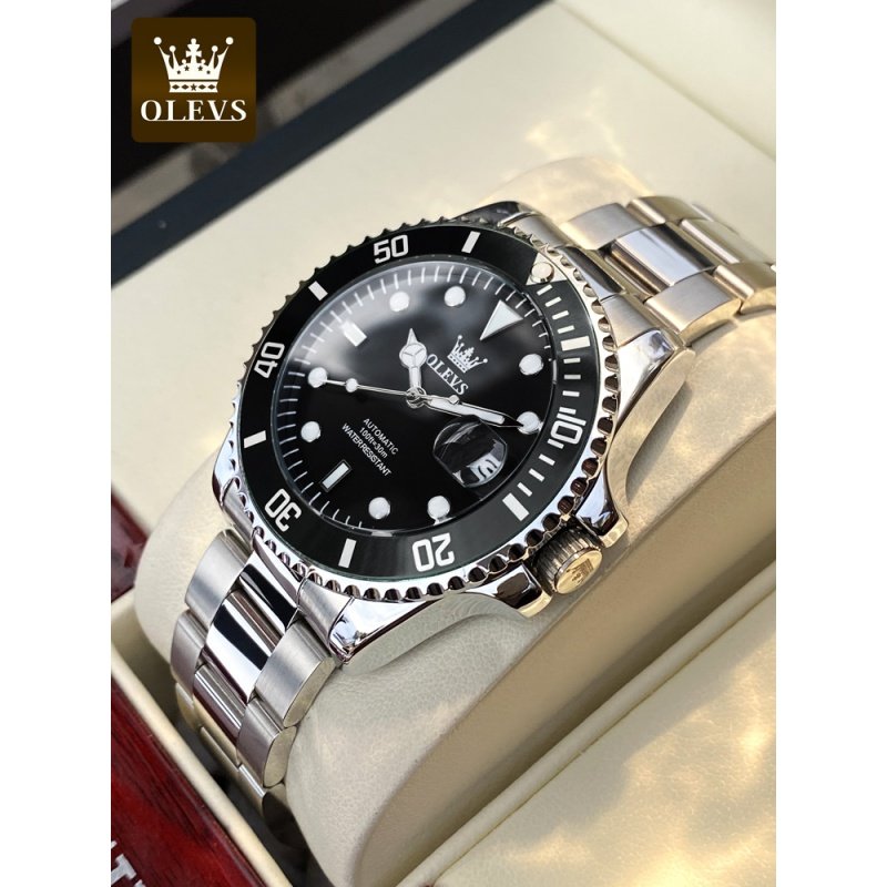 瑞士认证黑绿水鬼手表男士名牌正