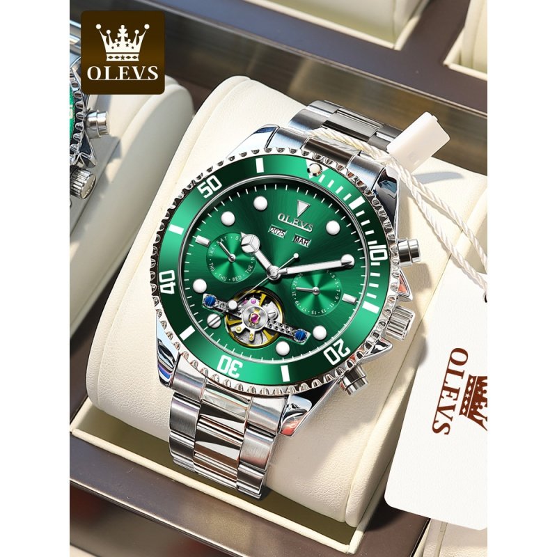 绿水鬼手表男士正品镂空夜光时尚