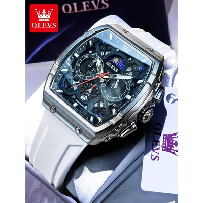 瑞士欧利时男士手表男款酒桶型理查德全自动机械潮流运动石英腕表