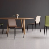 马鞍椅餐椅现代简约会客椅防猫抓极简餐椅皮椅定制颜色餐椅餐厅椅