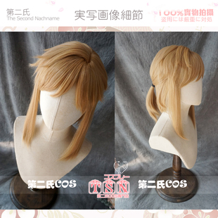 【第二氏】林克 塞尔达传说 荒野之息 造型深金COS假发V039