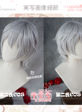 【第二氏】新世纪福音战士 EVA 渚薰 灰色翻翘COS假发 J13