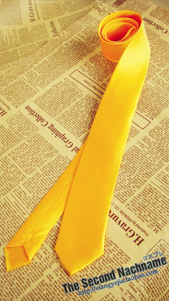 TSN-第二氏 COS 學生 学院風 镜音双子 万用 领带 金色 PJ-33