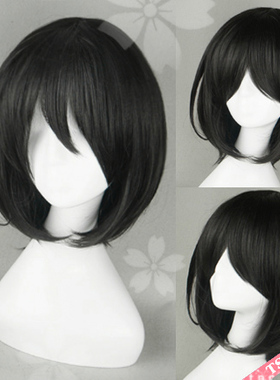 第二氏假发 Another见崎鸣 翼苏摩鬼瓦轮武装少女黑色COS假发357