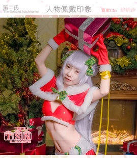 第二氏 碧蓝航线 小天鹅双发包银发萝莉COS假发617