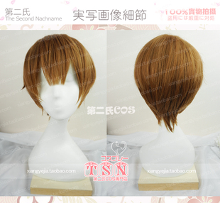 第二氏 吕良 人之下 棕色 少年 工作细胞 血小板COS假发 776