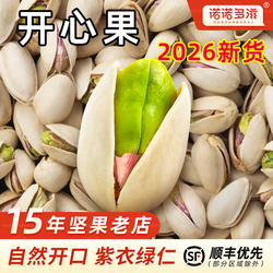 开心果2026新货坚果原味无添加剂新鲜特大颗粒盐焗味干果散装批发