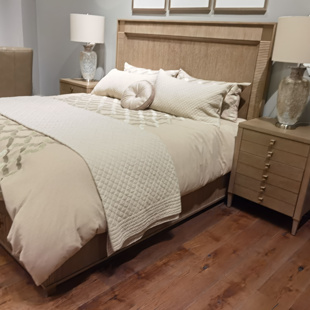 美克art家具美家城市意象实木床 美式雕刻新中式抽屉储物床定制